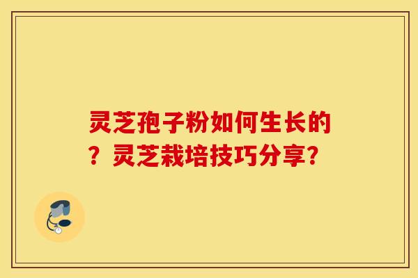 灵芝孢子粉如何生长的？灵芝栽培技巧分享？