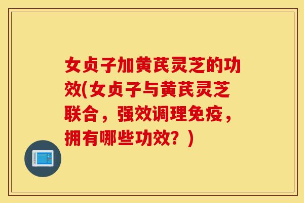女贞子加黄芪灵芝的功效(女贞子与黄芪灵芝联合，强效调理免疫	，拥有哪些功效？)