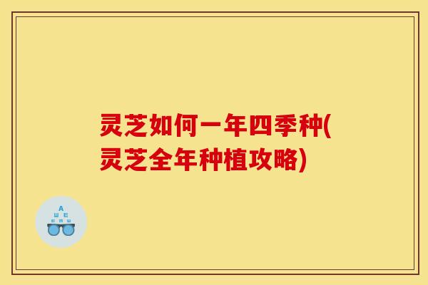 灵芝如何一年四季种(灵芝全年种植攻略)