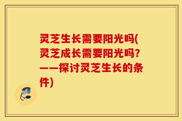 灵芝生长需要阳光吗(灵芝成长需要阳光吗？——探讨灵芝生长的条件)