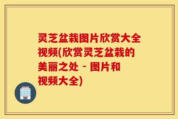灵芝盆栽图片欣赏大全视频(欣赏灵芝盆栽的美丽之处 - 图片和视频大全)