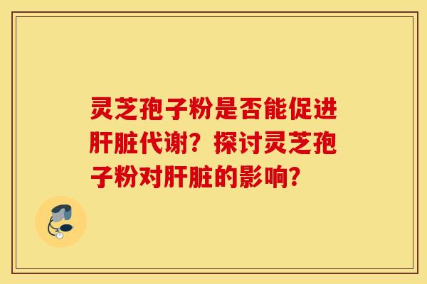灵芝孢子粉是否能促进肝脏代谢？探讨灵芝孢子粉对肝脏的影响？