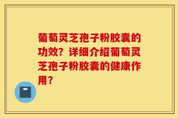 葡萄灵芝孢子粉胶囊的功效?详细介绍葡萄灵芝孢子粉胶囊的健康作用? 葡萄灵芝孢子粉胶囊的功效?详细介绍葡萄灵芝孢子粉胶囊的健康作用?