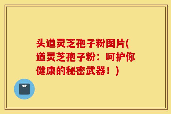 头道灵芝孢子粉图片(道灵芝孢子粉：呵护你健康的秘密武器！)