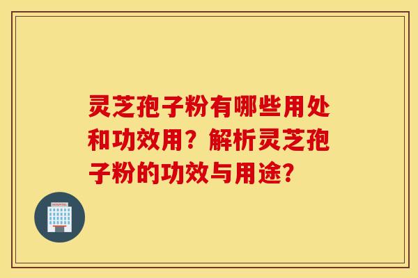 灵芝孢子粉有哪些用处和功效用？解析灵芝孢子粉的功效与用途？