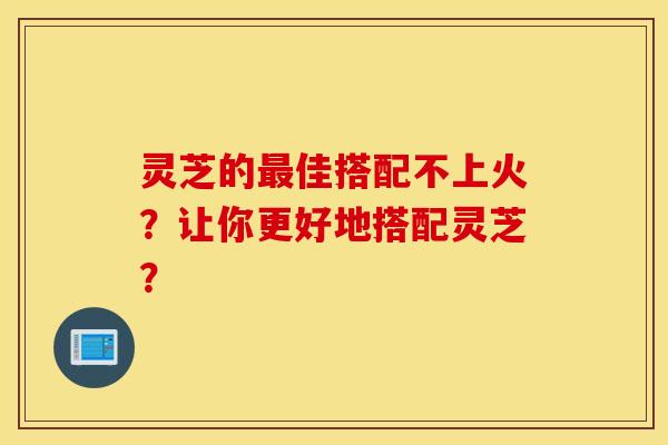 灵芝的最佳搭配不上火？让你更好地搭配灵芝？