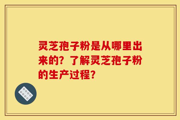 灵芝孢子粉是从哪里出来的？了解灵芝孢子粉的生产过程？