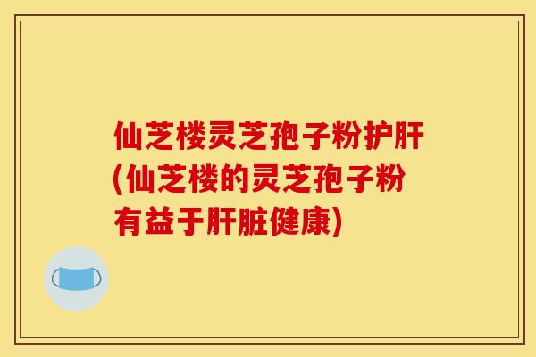 仙芝楼灵芝孢子粉护肝(仙芝楼的灵芝孢子粉有益于肝脏健康)