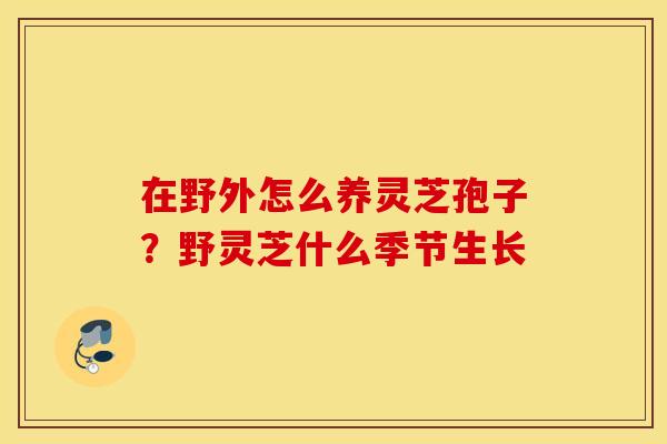 在野外怎么养灵芝孢子?野灵芝什么季节生长 在野外怎么养灵芝孢子?野灵芝什么季节生长