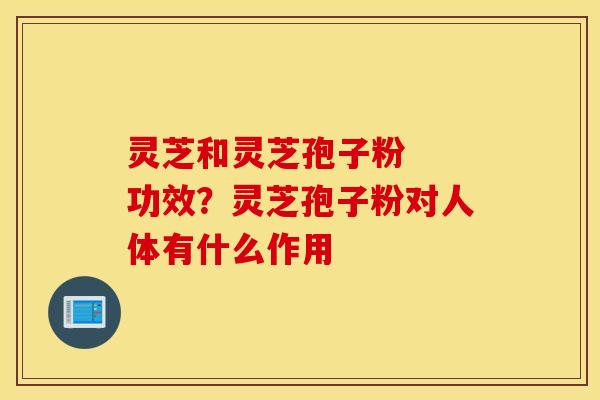 灵芝和灵芝孢子粉  功效？灵芝孢子粉对人体有什么作用