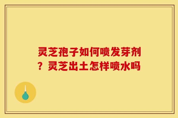 灵芝孢子如何喷发芽剂？灵芝出土怎样喷水吗