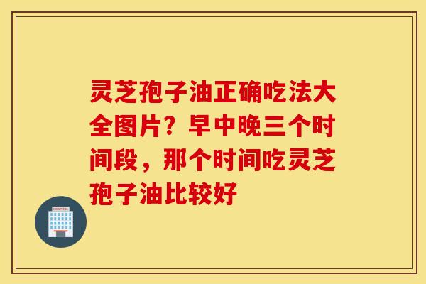 灵芝孢子油正确吃法大全图片？早中晚三个时间段，那个时间吃灵芝孢子油比较好