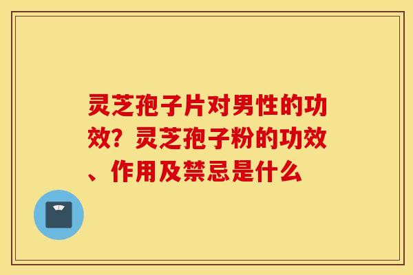 灵芝孢子片对男性的功效？灵芝孢子粉的功效、作用及禁忌是什么