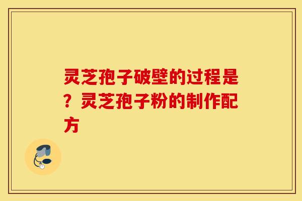 灵芝孢子破壁的过程是？灵芝孢子粉的制作配方