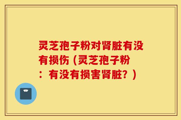 灵芝孢子粉对肾脏有没有损伤 (灵芝孢子粉：有没有损害肾脏？)