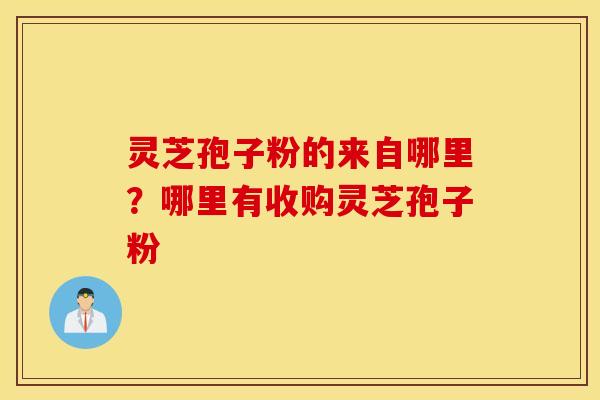灵芝孢子粉的来自哪里？哪里有收购灵芝孢子粉