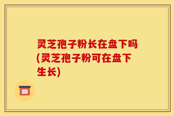 灵芝孢子粉长在盘下吗(灵芝孢子粉可在盘下生长)