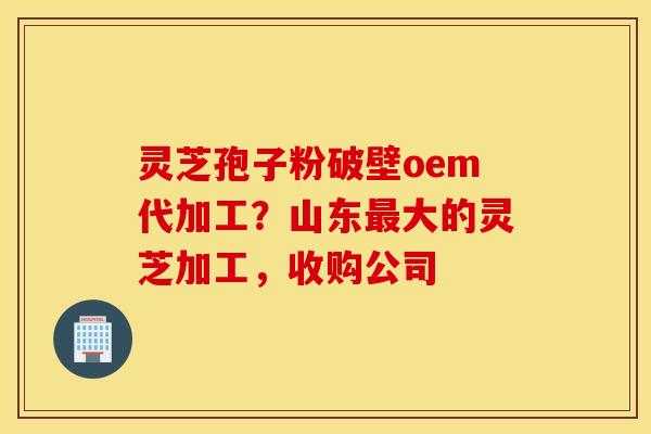 灵芝孢子粉破壁oem代加工？山东最大的灵芝加工，收购公司