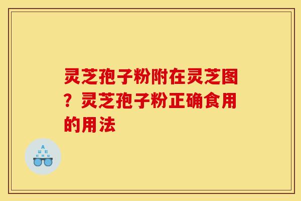 灵芝孢子粉附在灵芝图？灵芝孢子粉正确食用的用法