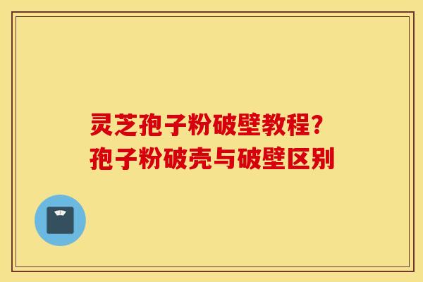 灵芝孢子粉破壁教程？孢子粉破壳与破壁区别