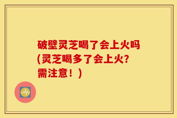 破壁灵芝喝了会上火吗(灵芝喝多了会上火？需注意！)