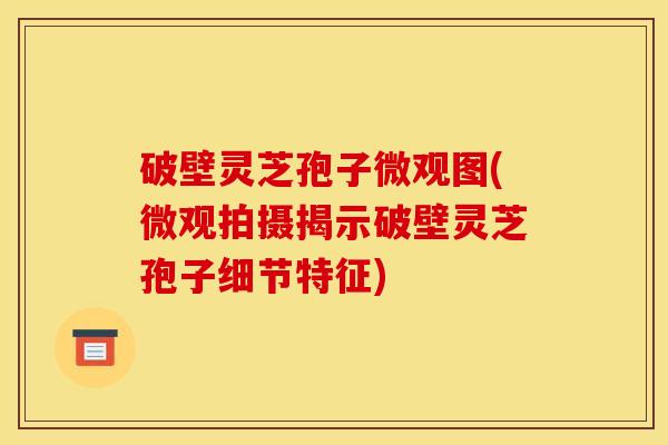 破壁灵芝孢子微观图(微观拍摄揭示破壁灵芝孢子细节特征)
