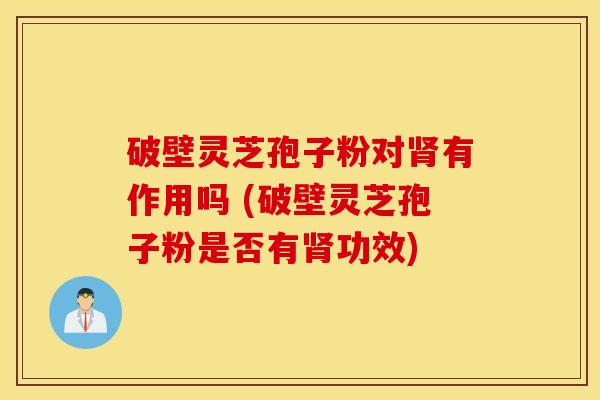 破壁灵芝孢子粉对肾有作用吗 (破壁灵芝孢子粉是否有肾功效)