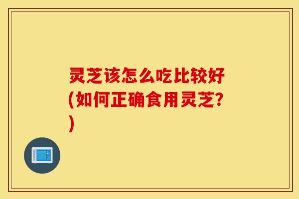 灵芝该怎么吃比较好 (如何正确食用灵芝？)
