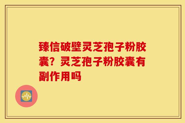臻信破壁灵芝孢子粉胶囊？灵芝孢子粉胶囊有副作用吗