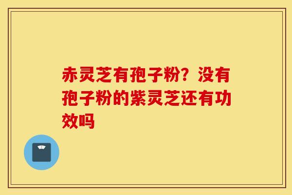 赤灵芝有孢子粉？没有孢子粉的紫灵芝还有功效吗
