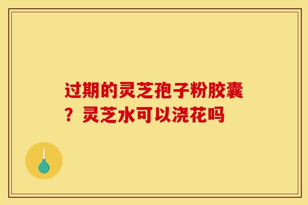 过期的灵芝孢子粉胶囊？灵芝水可以浇花吗