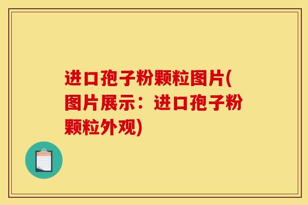 进口孢子粉颗粒图片(图片展示：进口孢子粉颗粒外观)