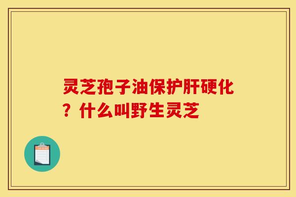 灵芝孢子油保护肝硬化？什么叫野生灵芝