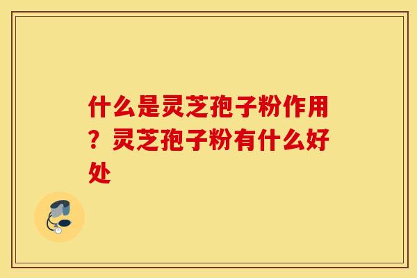 什么是灵芝孢子粉作用？灵芝孢子粉有什么好处