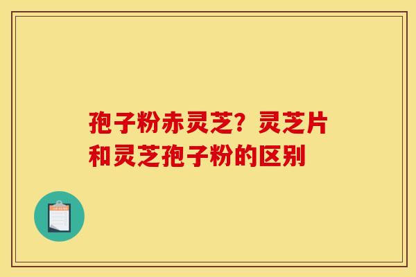 孢子粉赤灵芝？灵芝片和灵芝孢子粉的区别