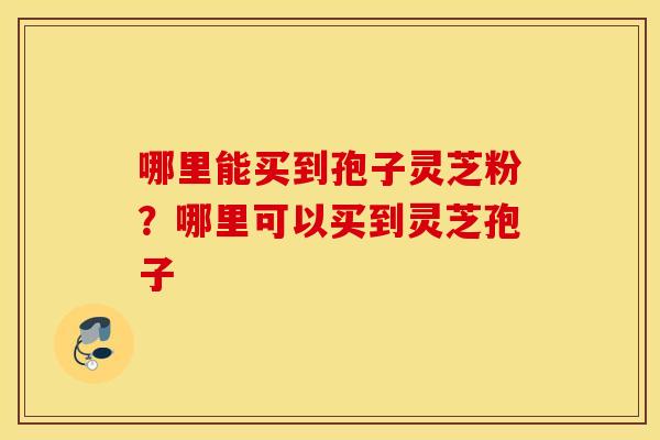 哪里能买到孢子灵芝粉？哪里可以买到灵芝孢子