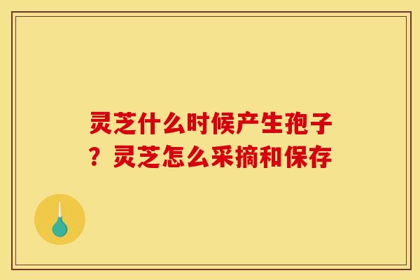 灵芝什么时候产生孢子？灵芝怎么采摘和保存