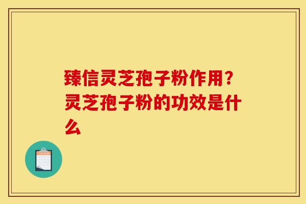 臻信灵芝孢子粉作用？灵芝孢子粉的功效是什么