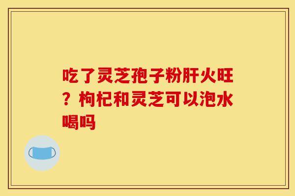 吃了灵芝孢子粉肝火旺？枸杞和灵芝可以泡水喝吗
