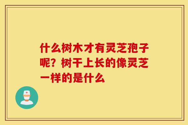什么树木才有灵芝孢子呢？树干上长的像灵芝一样的是什么