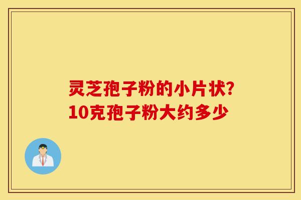 灵芝孢子粉的小片状？10克孢子粉大约多少