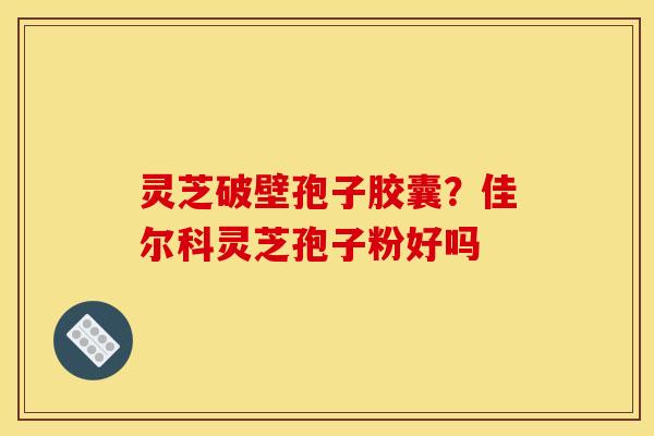 灵芝破壁孢子胶囊？佳尔科灵芝孢子粉好吗