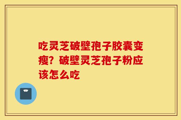 吃灵芝破壁孢子胶囊变瘦？破壁灵芝孢子粉应该怎么吃