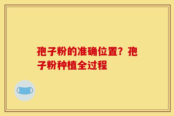 孢子粉的准确位置？孢子粉种植全过程