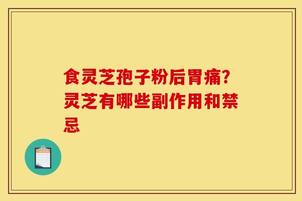 食灵芝孢子粉后胃痛？灵芝有哪些副作用和禁忌