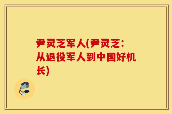 尹灵芝军人(尹灵芝：从退役军人到中国好机长)