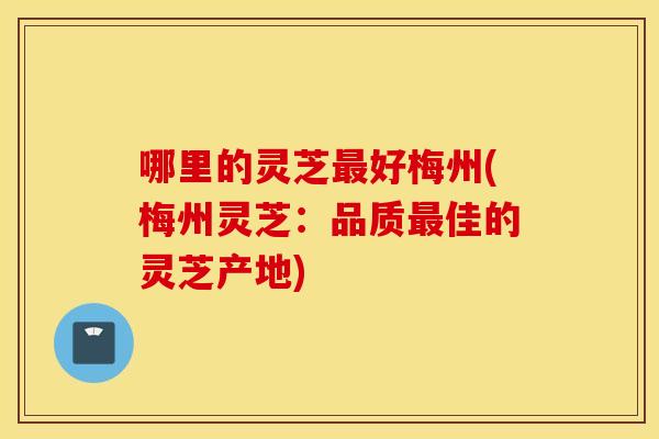 哪里的灵芝最好梅州(梅州灵芝：品质最佳的灵芝产地)