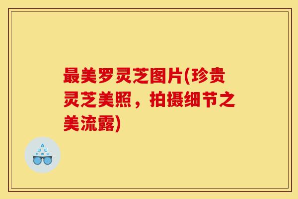 最美罗灵芝图片(珍贵灵芝美照，拍摄细节之美流露)