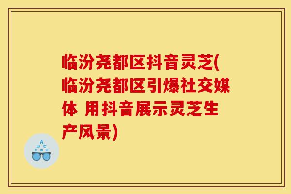 临汾尧都区抖音灵芝(临汾尧都区引爆社交媒体 用抖音展示灵芝生产风景)