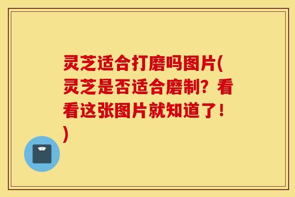 灵芝适合打磨吗图片(灵芝是否适合磨制？看看这张图片就知道了！)